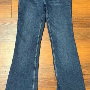 H&M Women's Dark Wash Flared Jeans